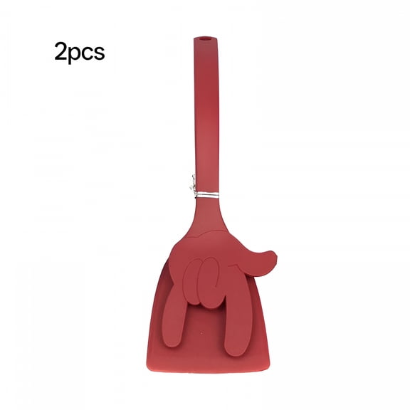 ACDANC Creative 2 in 1 Grip and Flip Spatula Tongs Egg Flipper Tong Fried Egg Double Spatula,Non-Stick Food Clip Egg Turner Pancake Fish French Toast Omelet Making Silicone Tongs