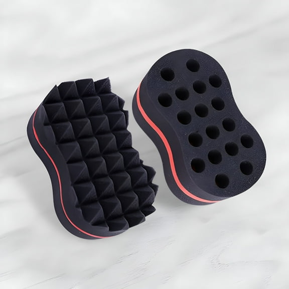 ACDANC Curly Hair Sponge Brush for Natural Afro Locs Curls Reusable Portable Styling Tool for Men Women Home Travel Use