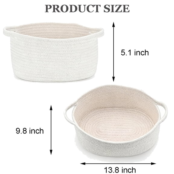 ACDANC Cute Woven Basket with Handle, Baskets for Valentines Day Birthday Gifts Empty, Present Containers for Basket, Decorative Organizer Box for Spring Home Refresh