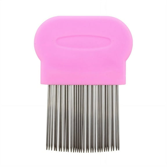 ACDANC Dandruff Comb for Women,Gentle On Scalp Mini Hair Brush,Eliminate Head Lice Lice Comb,Pink