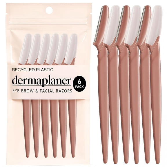 ACDANC Dermaplane Razor for Women Face Face Razors for Women & Men, Eye Brow Razors & Face Shaver Exfoliating Facial Razor & Dermaplaner As Skin Care Tool for Smoother Skin, 6 Pcs