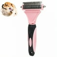 thumbnail image 1 of ACDANC Deshedding Dog Brush,Tangles Easily Undone Undercoat Rake for Dogs,Curved Smooth Blade Dematting Comb for Dogs,Pink, 1 of 7
