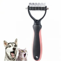 ACDANC Deshedding Dog Brush,Undercoat Rake for Dogs,Dematting Comb for Dogs,Pink1