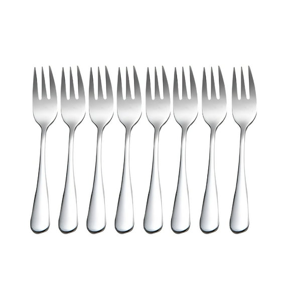 ACDANC Dessert Forks Stainless Steel 5",Dessert Forks Set of 8,Salad Forks,Pastry Fork,Appetizer Fork for Fruit,Cake,Cheese,Party Trips,Cafes,Restaurants,Easy to Clean,Dishwasher Safe