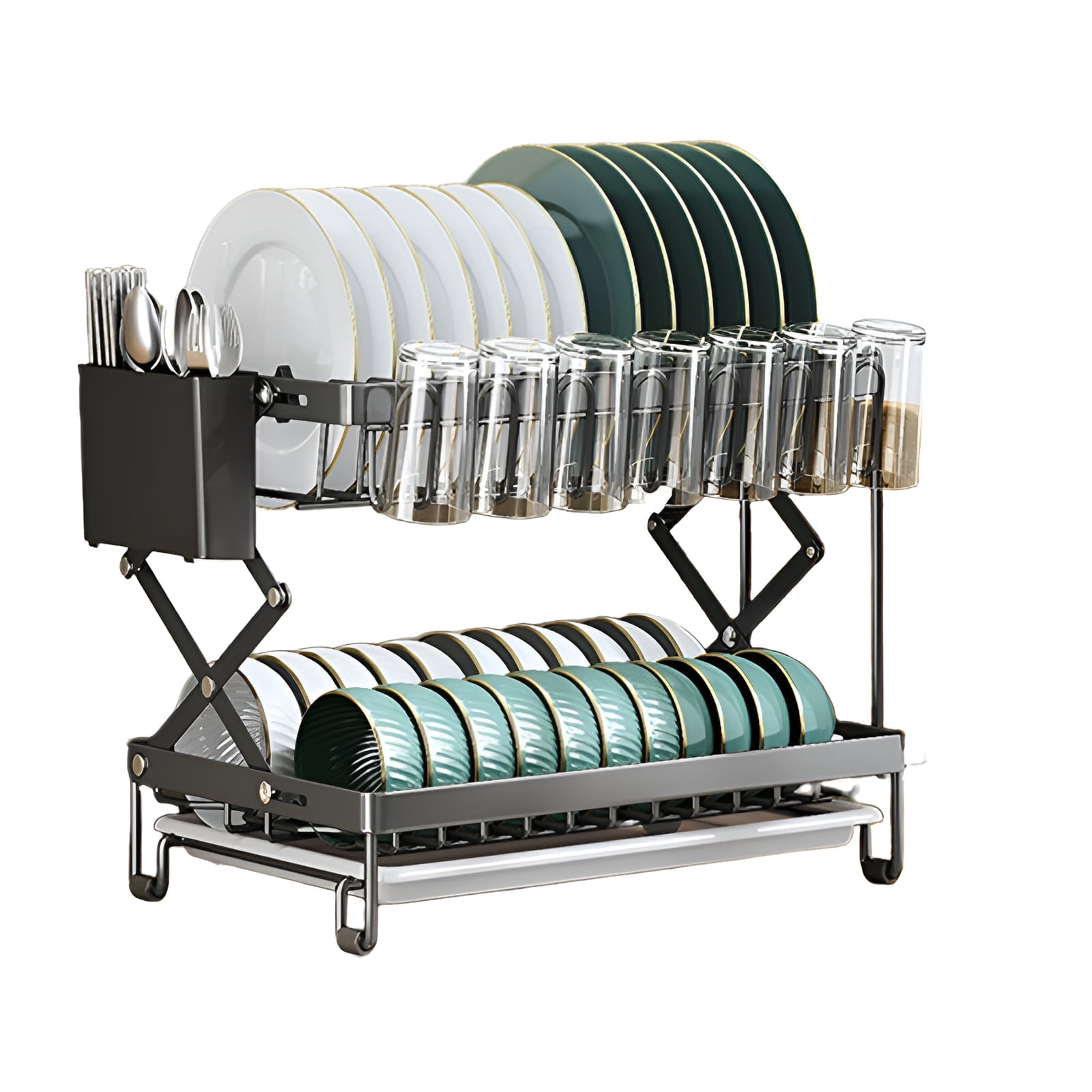 ACDANC Dish Racks for Kitchen Counter,Quick Disassembly Kitchen Dish ...