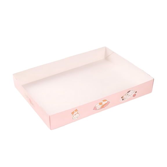 ACDANC Disposable Cat Litter Box for Small Animals, Travel Toilet, Pink 35x25.5x5cm