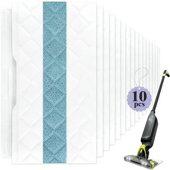 ACDANC Disposable Replacement Mop Pads for Vacmop,10-Pcs Refills Compatible with Various Models for All Hard Floors
