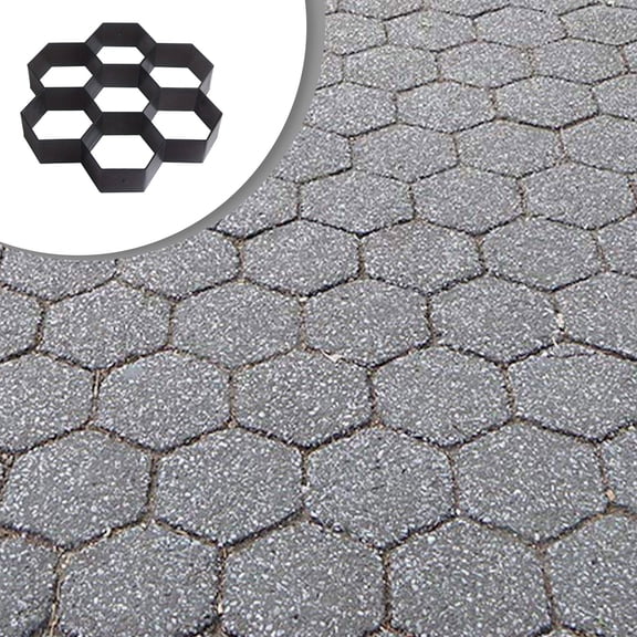 ACDANC Diy Paving Plastic Ground Concrete Tool for Parking Lot & Garden Path, Concrete Paver Walkway Mold, Diy Stepping Stone Mold, Garden Path Making Tool