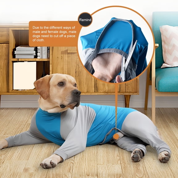 ACDANC Dog Onesie Surgery Recovery Suit for Large Medium Bodysuit Dogs Pajamas Full Body for Shedding, Prevent Licking, Wound Protection