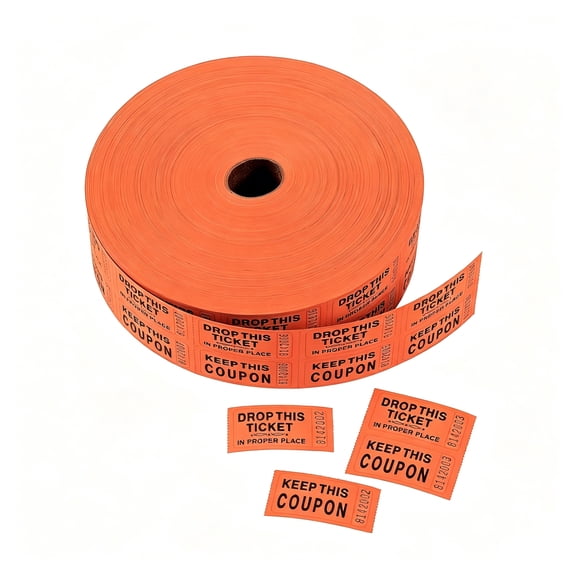 ACDANC Double Roll Tickets Raffle Tickets Double Roll - Party Favors - 1 Piece