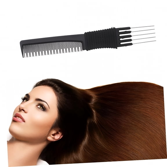 ACDANC Double Sided Hair Pick with Metal Prongs Salon Teasing Comb for Women Back Combing Styling Tool for Hair Volume Lift Texture Daily Grooming and Professional Salon Use