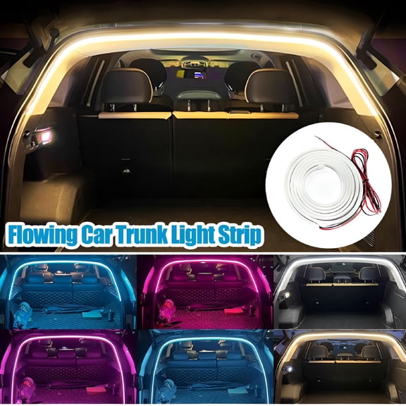 ACDANC Dynamic Flowing Car Trunk Light Strip, Trunk Led Light Strip, Led Strip Lights for Car Trunk Cargo Area or Interior Illumination Decoration
