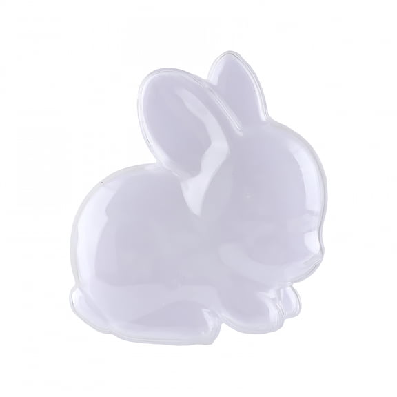 ACDANC Easter Rabbit Containers Bunny Shaped Fillable Candy Box Transparent Spring Snack Box Basket Reusable Cookie Jar Chocolate Storage Organizer Party Favors (White)