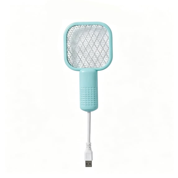 ACDANC Electric Mosquito Zapper,Indoor Bug Zapper for Bedroom,Handheld Bug Zapper,Indoor,Bug Zapper Racket Rechargeable,4X4In Mesh,Teal,1 Pc