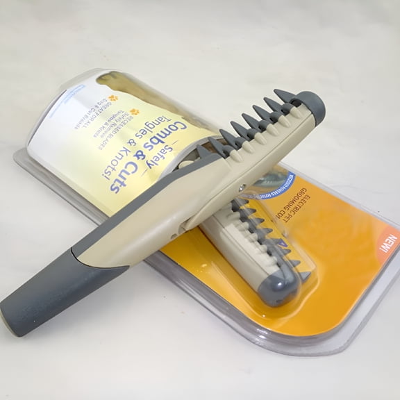 ACDANC Electric Pet Dog Cat Grooming Comb Hair Cutter Trimmer Animals Groomer Brush Anti-Knot Cleans Dog Scissors Hair Clipper Supplies