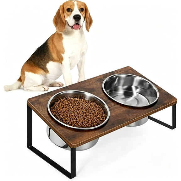 ACDANC Elevated Dog Bowl,Large Raised Dog Bowl Rack,Suitable for Large,Medium and Small Dogs