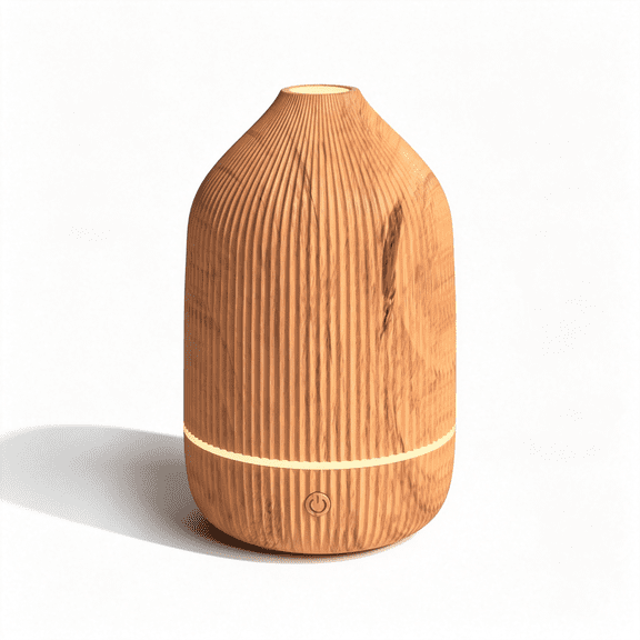 ACDANC Essential Oil Diffuser,100Ml Aromatherapy Diffuser,Mini Ultrasonic Diffuser for Essential Oil,Home,Office,Cool Mist Humidifier with 7 Led Light,Auto Shut-Off,Wood Grain
