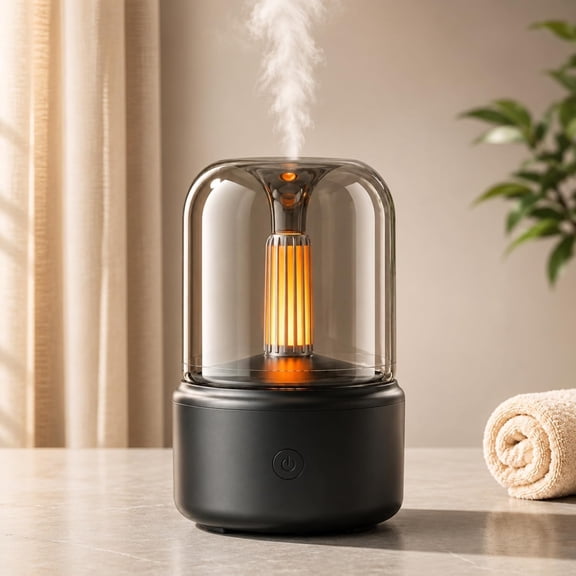ACDANC Essential Oil Diffuser,120Ml Aromatherapy Diffuser with Auto Shut-Off Function,Ultrasonic Diffusers for Essential Oils,Cool Mist Humidifier with Warm Lights,For Home & Office
