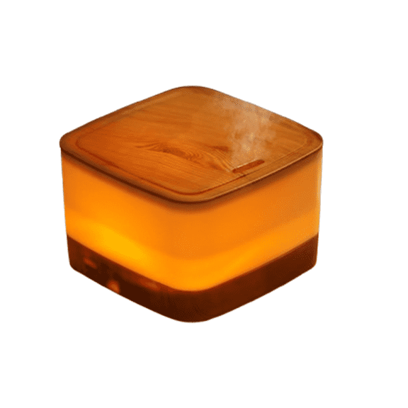 ACDANC Essential Oil Diffuser,Novel Style,Built-In Night Light Combination of Aromatherapy,Brown