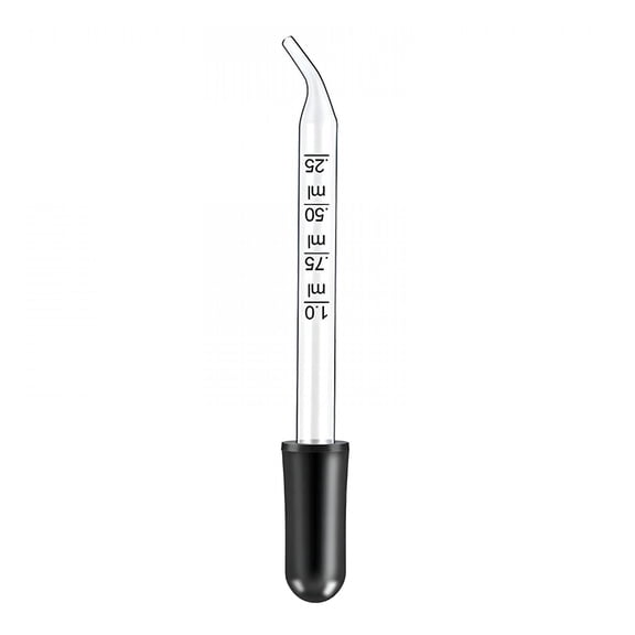 ACDANC Essential Oil Dropper 2 Types Glass Liquid Droppers Fit for Essential Oils 0.25 ml 0.50 ml 0.75 ml 1 ml Scaled