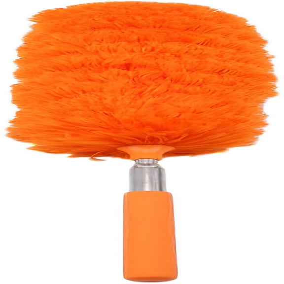 ACDANC Extra Long Microfiber Duster with Telescoping Extension Pole for Cleaning Roof,Orange