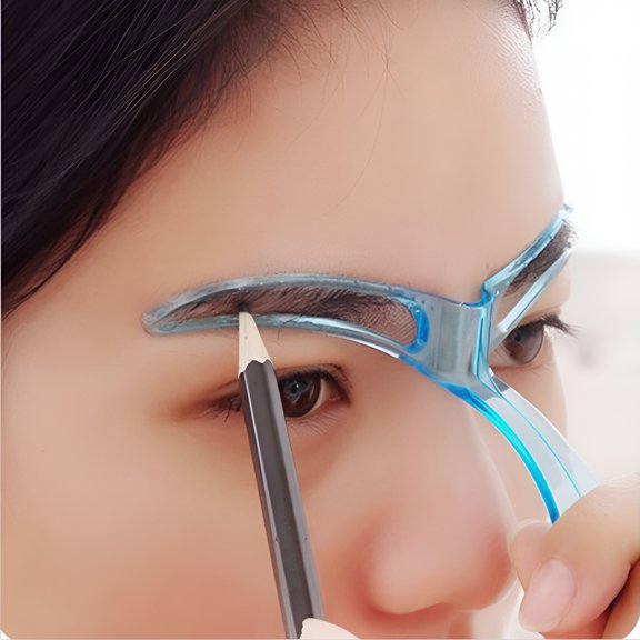 ACDANC Eyebrow Stencil Kit, Reusable PVC Brow Shaping Guide and Painting Model, Quick and Easy Makeup Beauty Tool for Symmetrical Arch, Suitable for Beginners and Daily Grooming