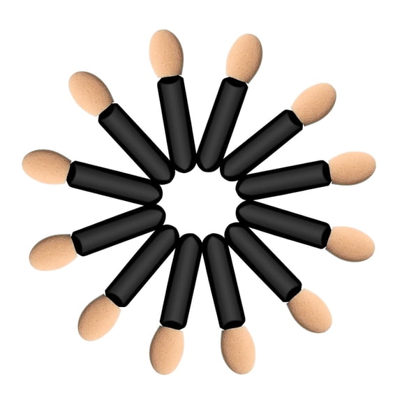 ACDANC Eyeshadow Applicators Sponge Tip,120 Pcs Small Disposable Eye Shadow Applicators Sticks Double Sided 1.57Inch Portable Travel Mini Eye Makeup Brushes Short Eyeshadow Brushs for Makeup