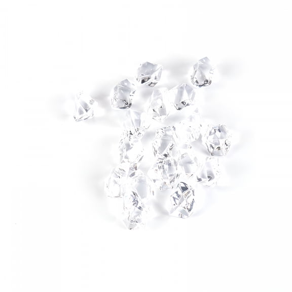 ACDANC Fake Crushed Ice Cubes,Vase Fillers,50 Pcs Artificial Acrylic Crystal Rocks Diamonds for Vase Fillers,Table Scatter,Party Favor,Wedding Decoration Fake Diamonds(0.24 * 0.35Inch)