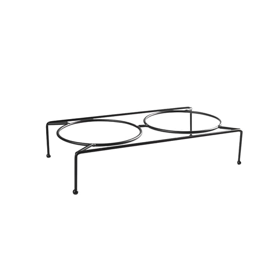 ACDANC Feeder Holder Water and Food Bowls Non Slip Feeding Station,Elevated Raised Bowls Stand Rack for Small Medium Large Dogs,Puppy,Cats 27x6x12.5cm Incline