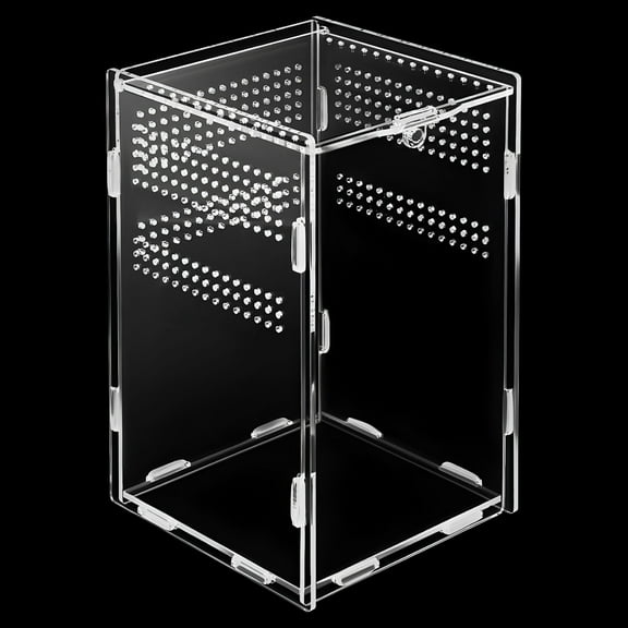 ACDANC Feeding Box Terrarium Habitat Boxes Gecko Tank Reptile Spider Jumping Enclosure