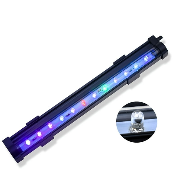 ACDANC Fish Tank Lamp Colorful Increasing Oxygen Bubble Light Waterproof LED Decor Lamp for Aquarium