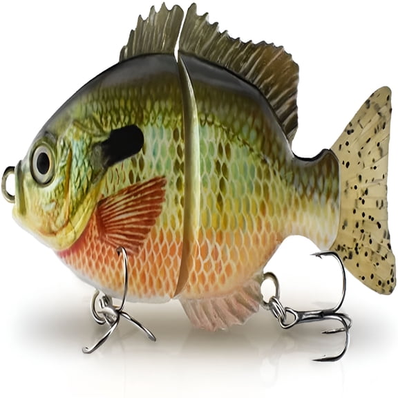 ACDANC Fishing Lures, Swimbait - Slow-Sink Glide Bait for Largemouth Bass & Crappie, Lifelike Multi-Joint Lure with Corrosion-Resistant Hooks