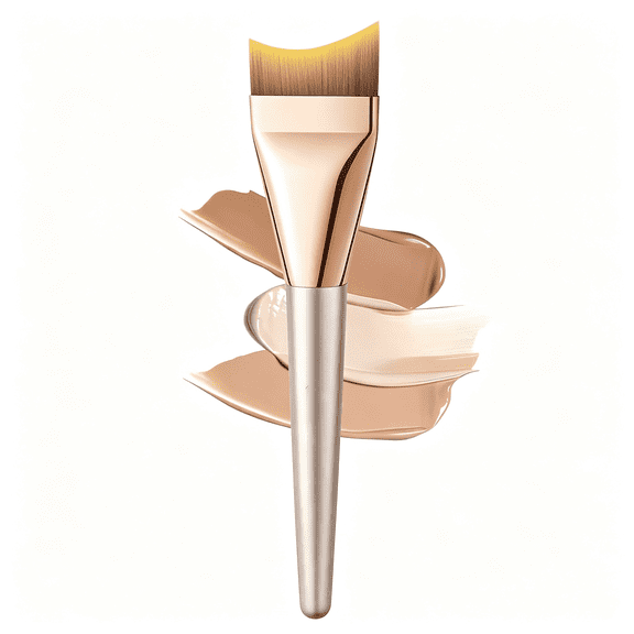 ACDANC Flat Foundation Brush Korean Makeup Brush | Spatula Brush.Liquid Fish Tail Thin Makeup Face Brush for Blending, Cream,Foundation for Seamless Application