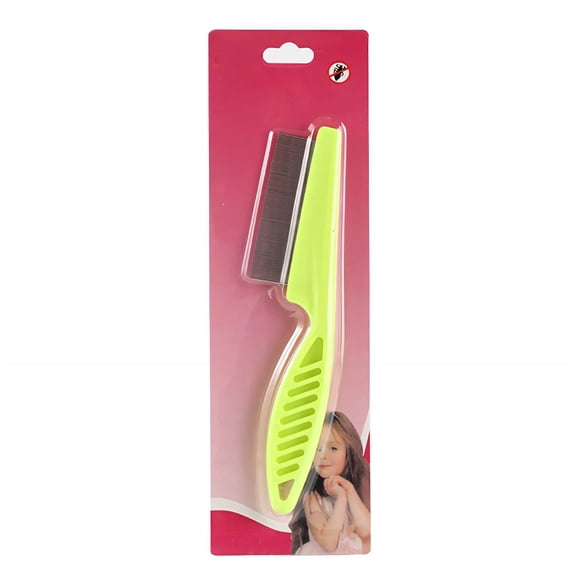 ACDANC Flea Comb,Dog Pet Cat Flea Comb Dog Hair Brush,Self Cleaning Tool Dog Grooming Brush,Green,Style 11
