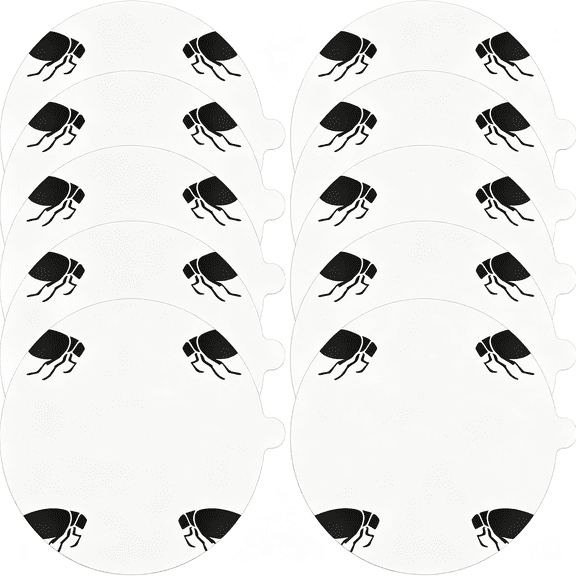 ACDANC Flea Trap Sticky Pads Refills,7.1" Round Replacement Glue Boards Refill Discs for Most Flea Light Trap for Inside Your Home,Family Pet Safe Sticky Board for Indoor Bed Bug Lamp