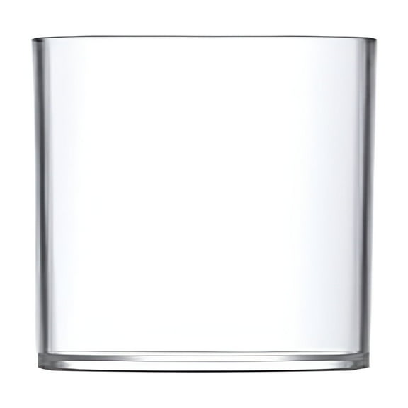 ACDANC Flower Clear Plastic Vase Centerpiece for Home,Wedding Party,Clear Cylinder Wide Vase for Flowers,Decorative Wide Mouth Vase for Decor,Centerpieces,6  6" Opening Round