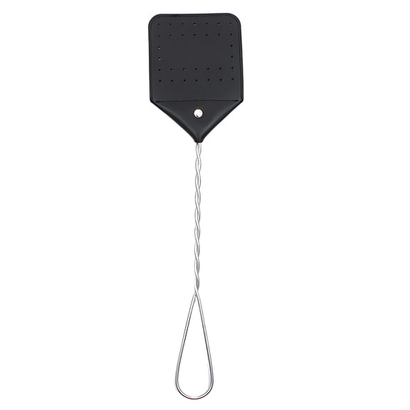 ACDANC Fly Swatter,Suitable for Kitchens,Premium Leather & Metal Construction,Hanging Metal Handle for Easy Storage & Versatile Use House Must Haves Secure Rivet Design