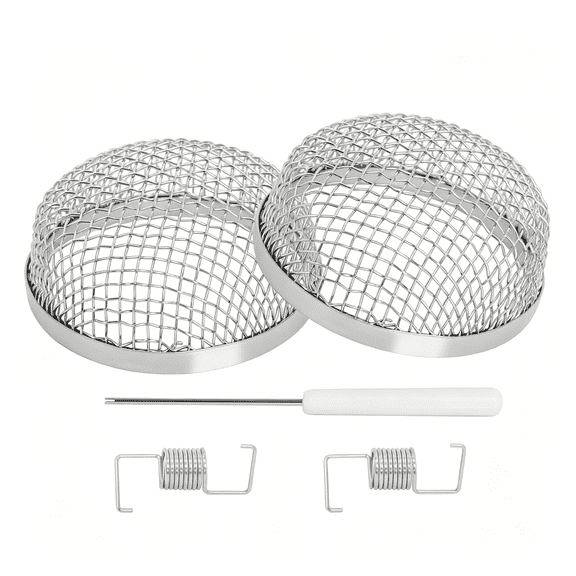 ACDANC Flying Insect Screen, RV Furnace Screen Vent Cover,RV Bug Screen Covers for Camper Heater Vents (2.8'' x 1.3'')