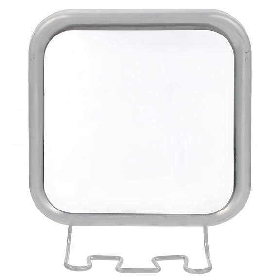 ACDANC Shower Mirror Fogless Shower Mirror with Suction Cup&Hooks (Silver) 6.69"X6.1"X1.57"