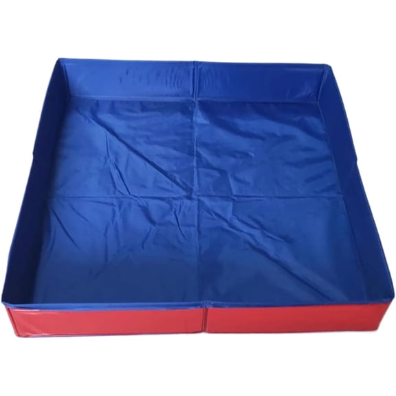 ACDANC Foldable Pet Swimming Pool, small pool for cats 50x50x10cm PVC Dog Pool Square-Shaped Non-Inflatable Bathing Tub for Pet Small Dogs Cat Duck