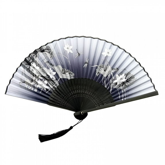 ACDANC Folding Fan Chinese Fan Hand Fans for Women Foldable Silk Bamboos Foldable Fan Hollowed Fringe Hand Fan Foldable Paper Fans for Wedding Dancing Party Home Decoration