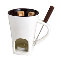 ACDANC Fondue Mug,Chocolate Fondue Fondue Cup,Consistent Melting Fondue Coffee Cup,White,130Ml
