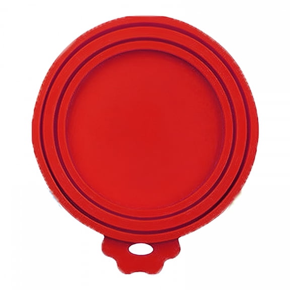 ACDANC Food Can Lids, Silicone Pet Food Can Covers for Dog & Cat Food Cat Food Can Covers Lids, One Can Cap Fit Most Standard Size Dog Cat Food Canned Red