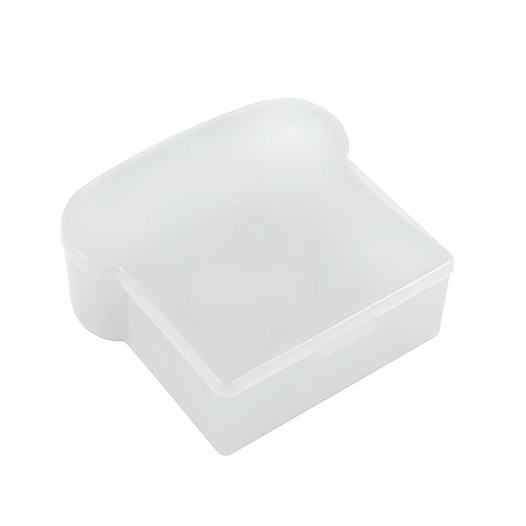 ACDANC Food Storage,Sandwich Container,20 Oz Shape Sandwich Box Food Grade PP Made Allow Microwave Heating and Preservation 5.5" X 4.7" X 2" Food Storage Sandwich Containers White