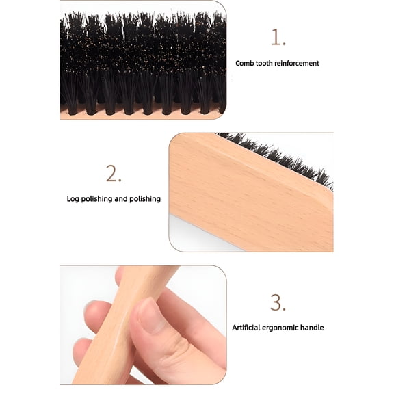 ACDANC For Sleek Ponytail Bun Flyaways Backcombing Hair Styling Brush Slick Back Hair Brush Hairdressing Comb