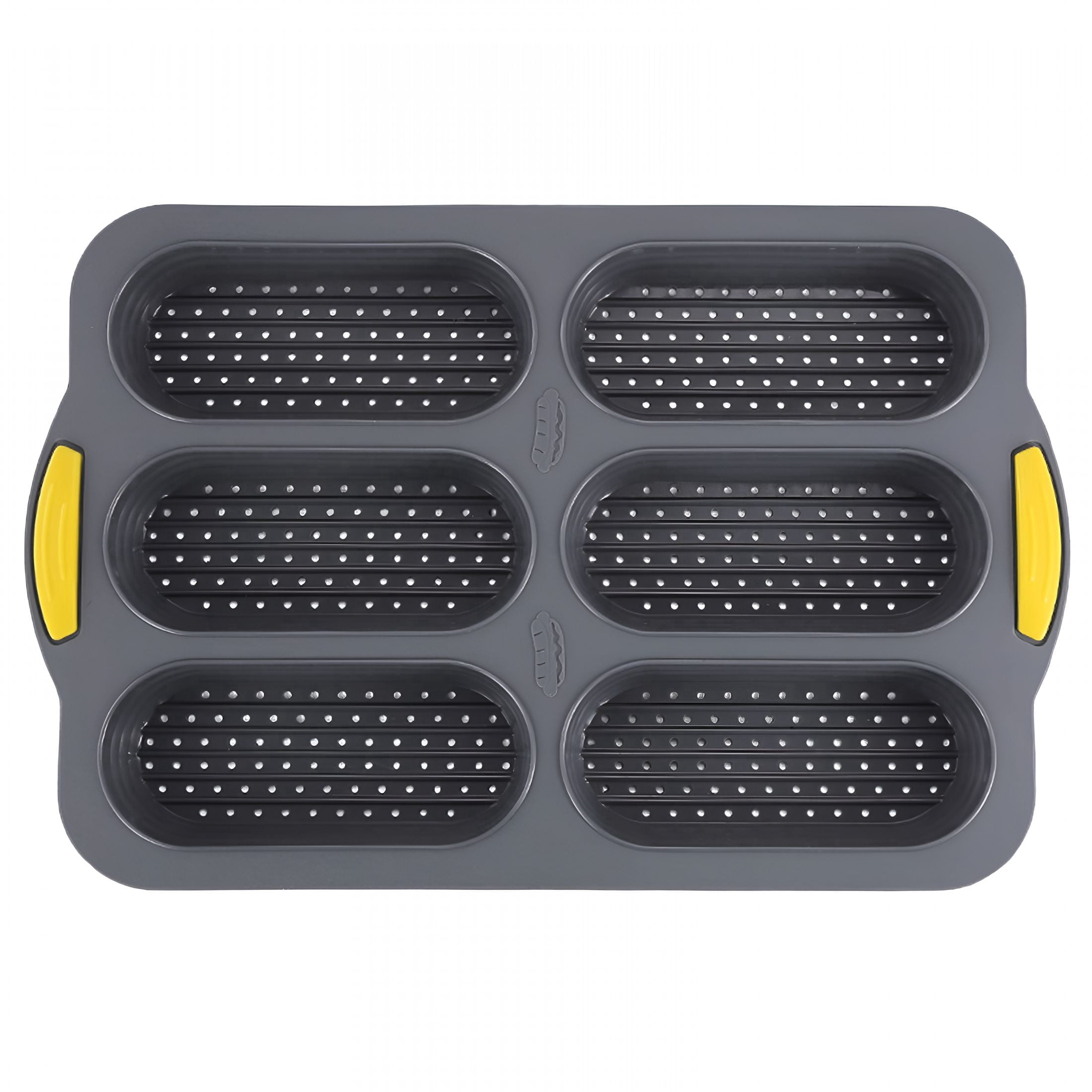 ACDANC French Bread Hoagie Sub Roll Baking Pans 6-Slot,6-Cavity ...