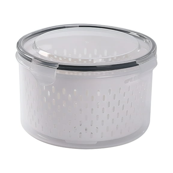 ACDANC Fruit Storage Containers for Fridge - Large Produce Saver Containers Fridge organizers with Airtight Lid & Colander,Vegetable Storage Lettuce Keepers Berry Containers for Refrigerator
