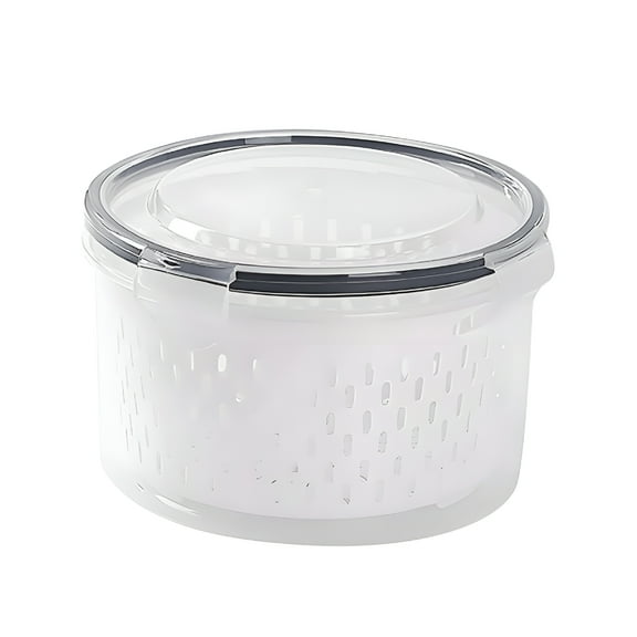 ACDANC Fruit Vegetable Produce Storage Saver Containers with Lid Plastic Fresh Keeper Set Refrigerator Fridge organizer for Salad Berry Lettuce Food Meat Fish Celery Food Containers