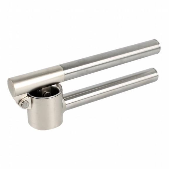 ACDANC Garlic Press,Ergonomic Design Garlic Mincer,Durable & Sturdy Garlic Crusher,Silver,Small