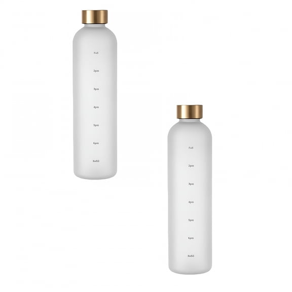 ACDANC Glass Bottle with Lids Cold Water Bottle Kids Stainless Steel Water Bottles White Water Bottles Reusable Motivational Water Bottle PC Space Cup Water Cup 1000ML